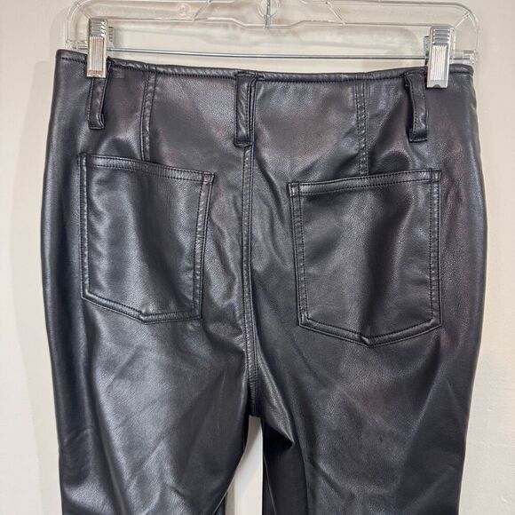 FREE PEOPLE | Level Up Vegan Slit Bootcut Pants | 29 | we the free | black pleat - Picture 9 of 14